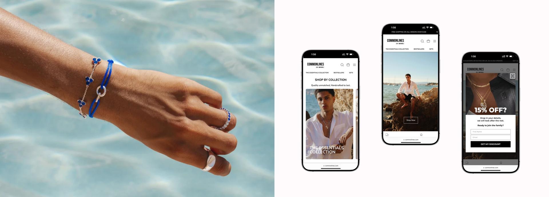 Common Lines products and website showcase