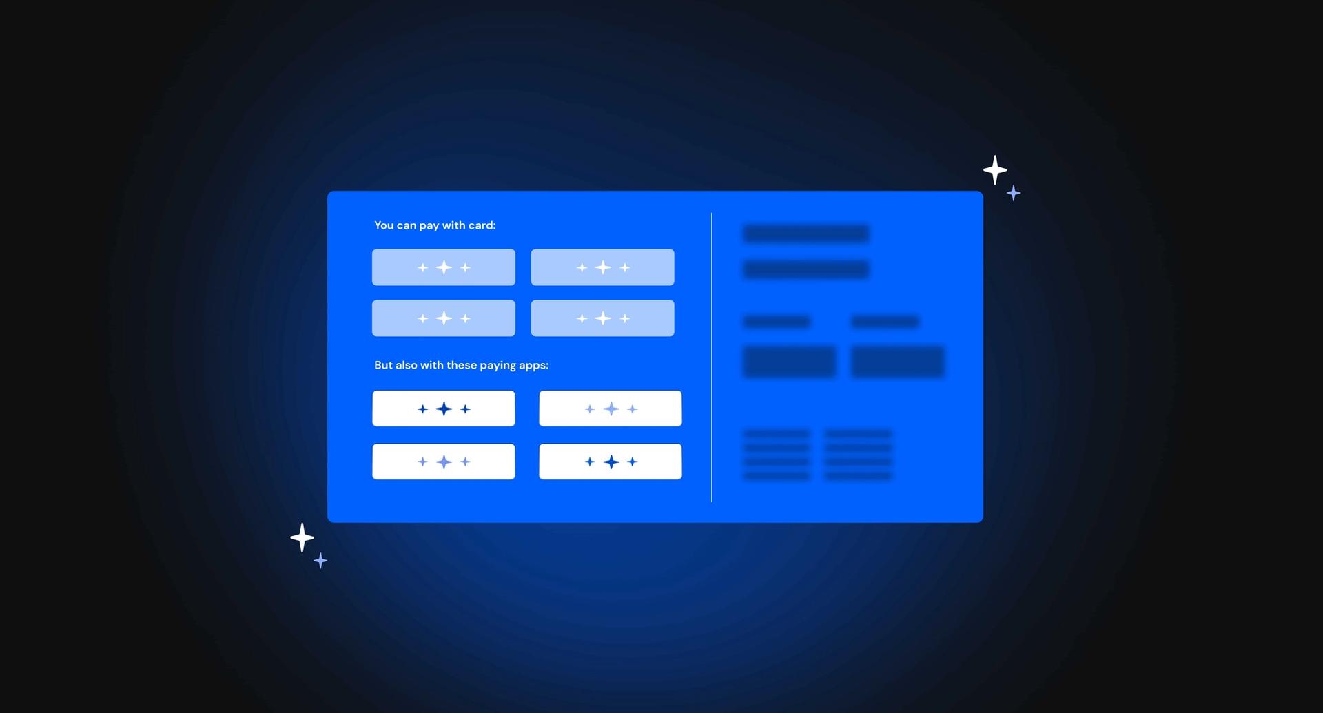 Payment options example