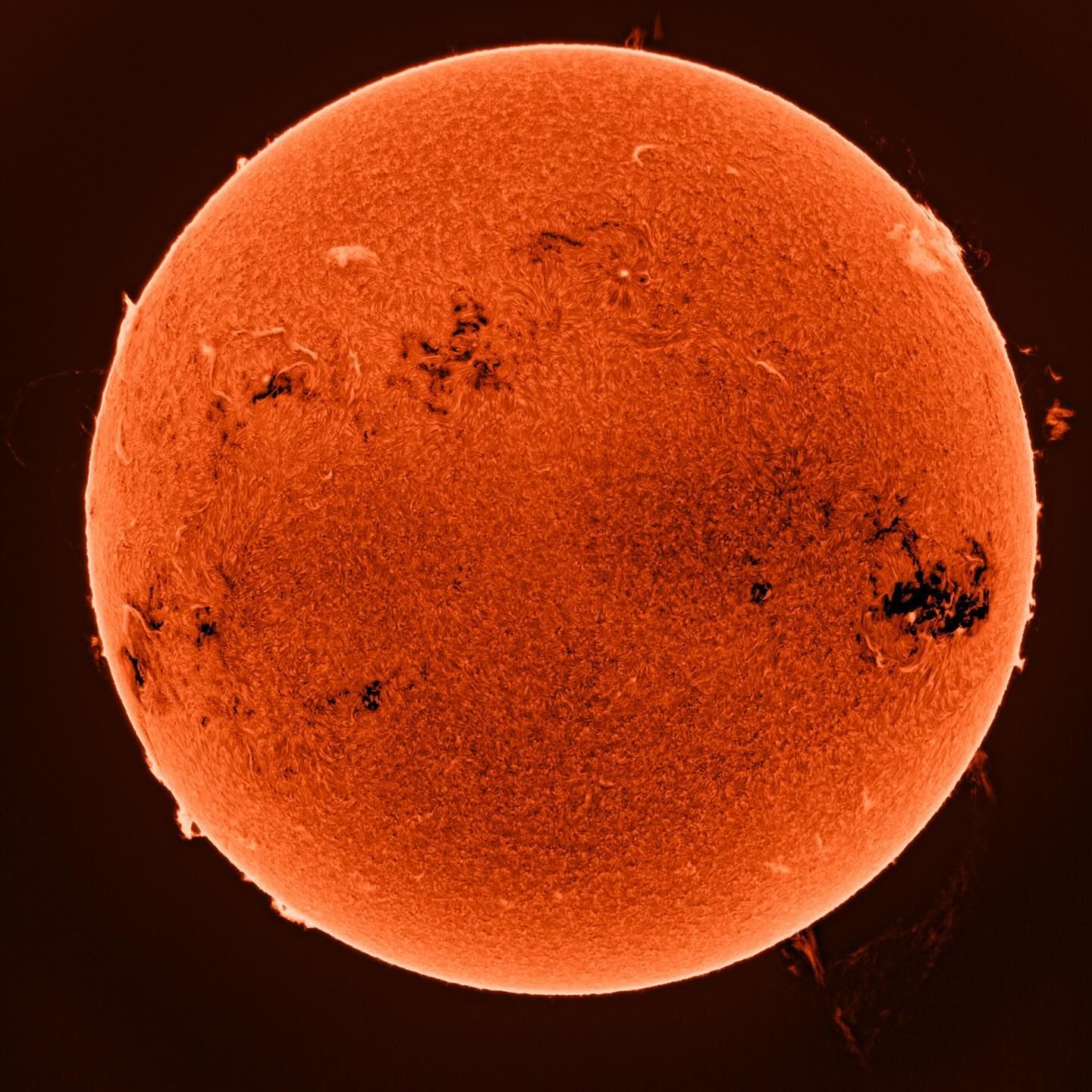Astrofoto van de zon