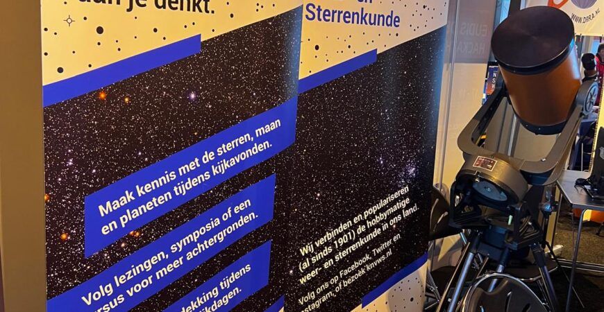 Telescoop met banners