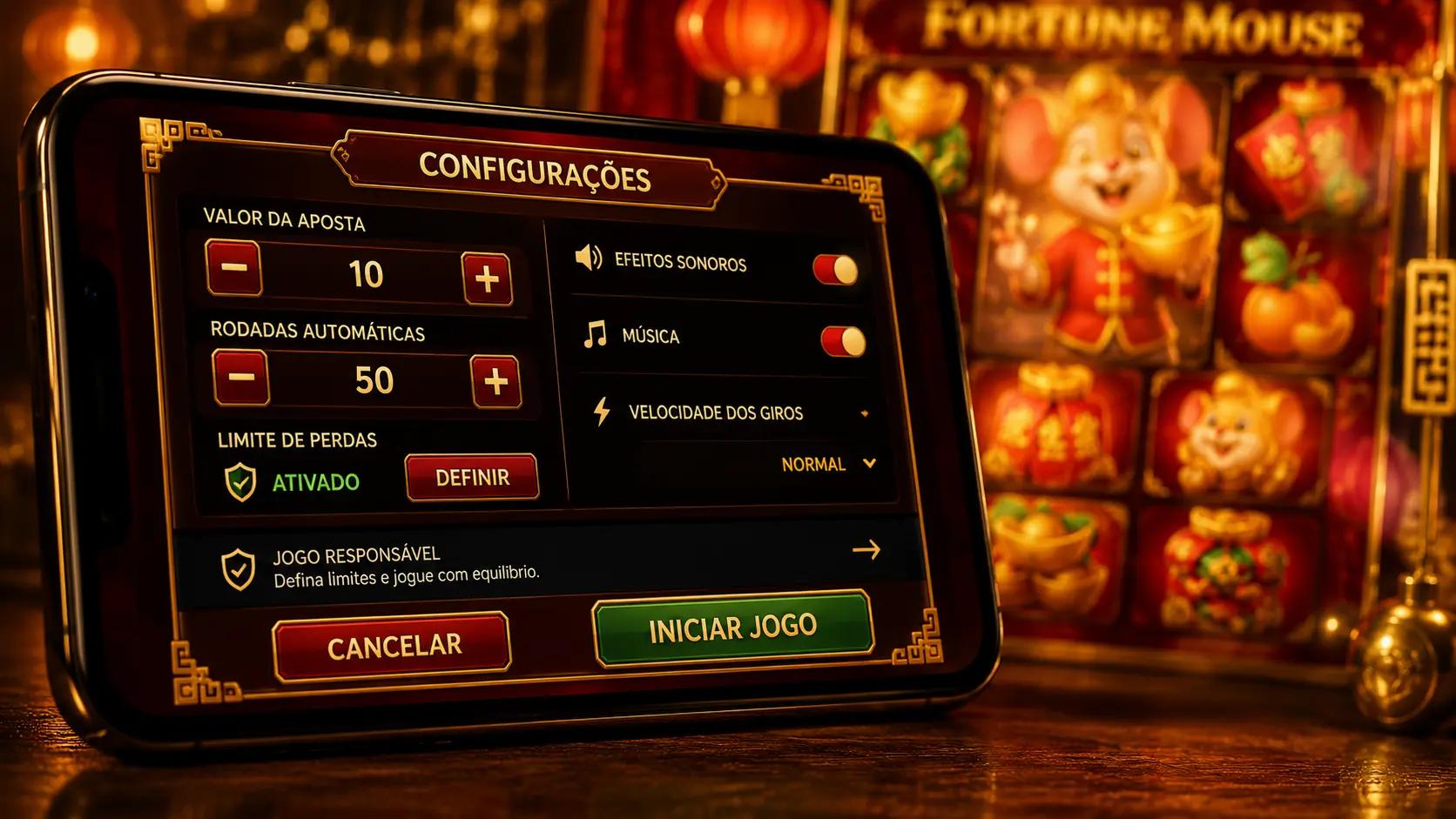 Tablet com o jogo do ratinho