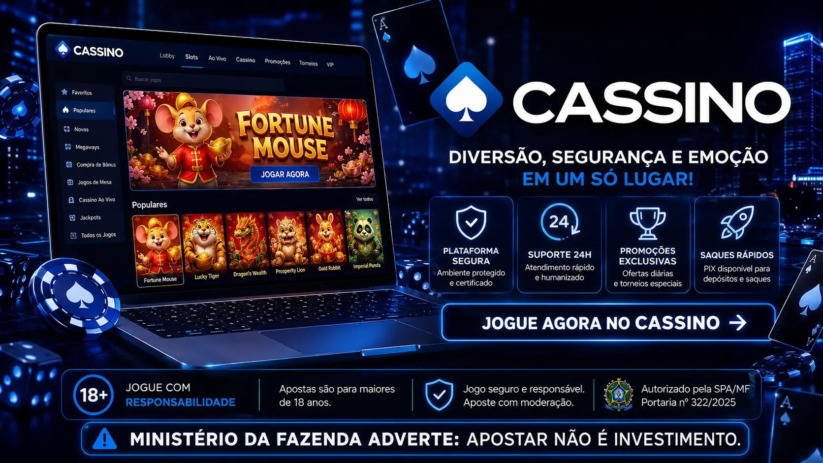Banner promocional da Cassino Bet