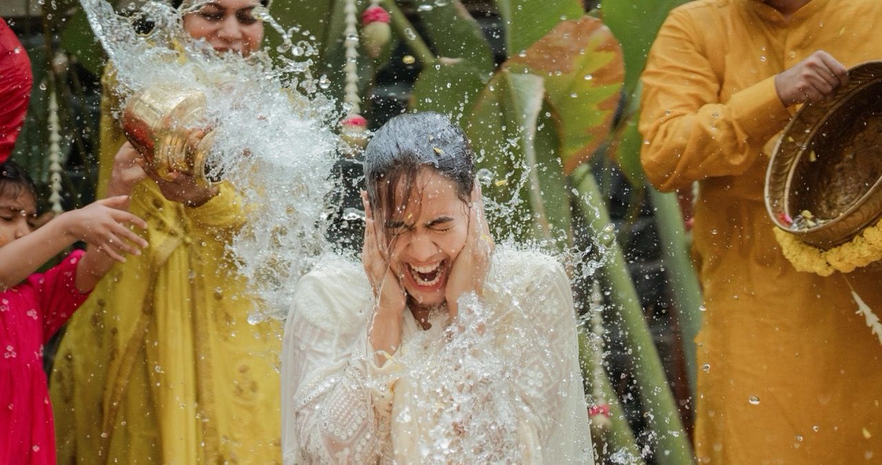 Quiet wedding closing frame