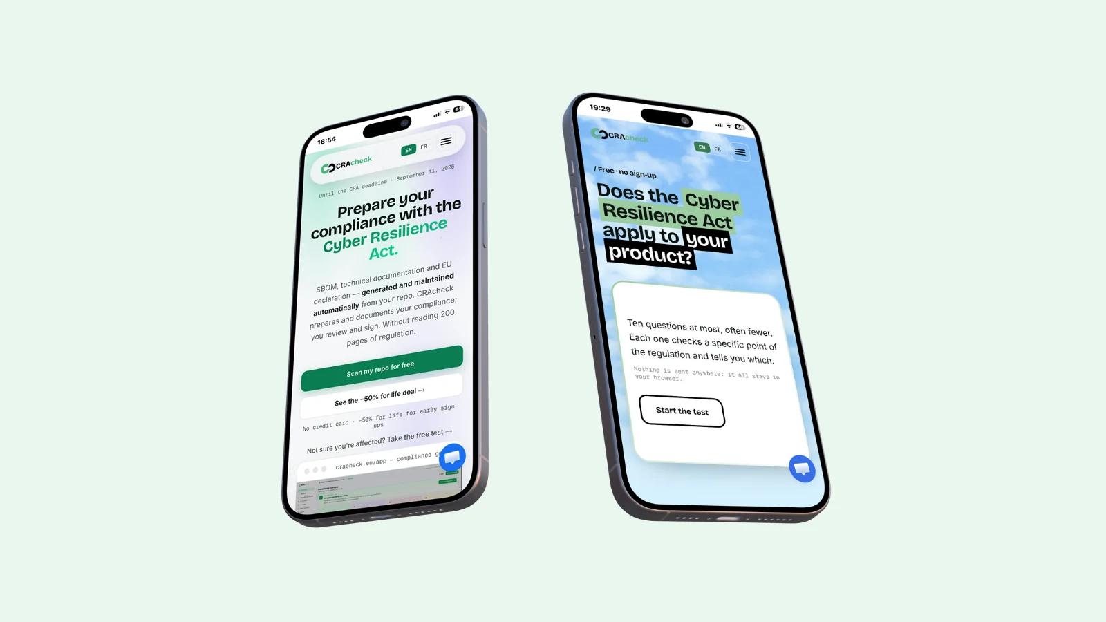 Le parcours sur mobile