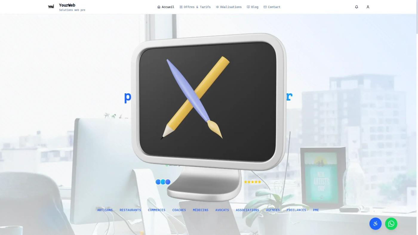 Avant : l'ancien site