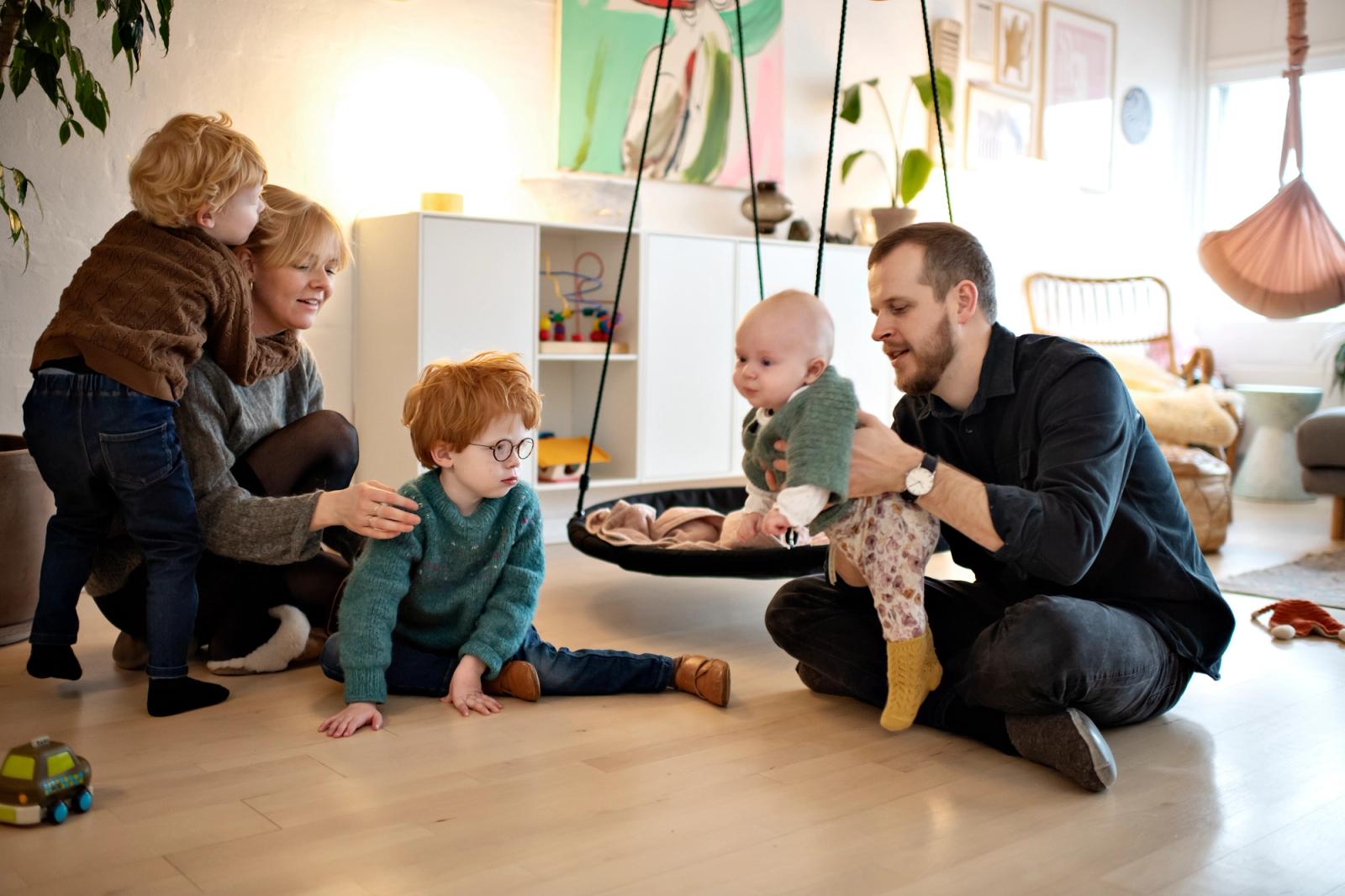 Familie leger