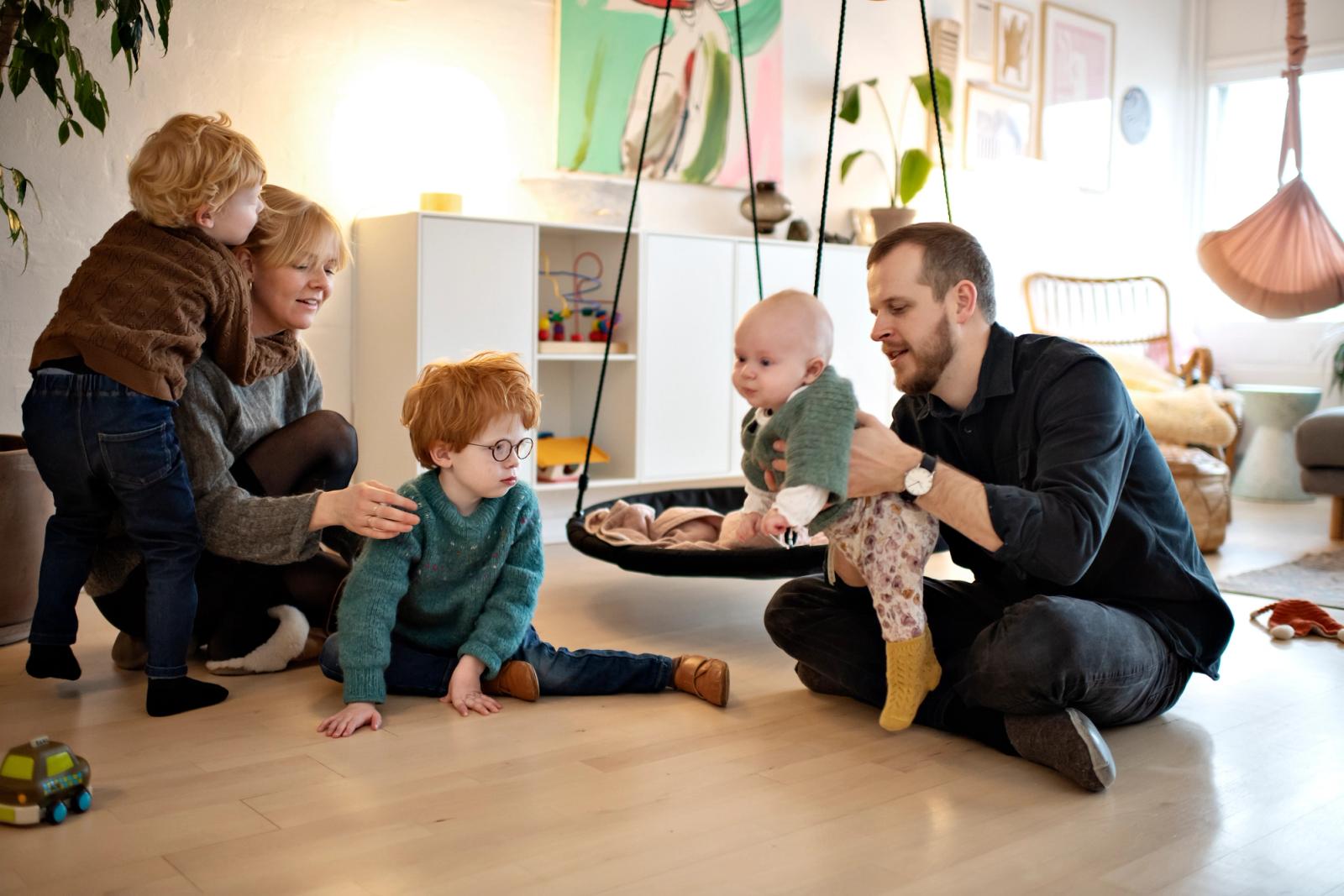 Familie leger