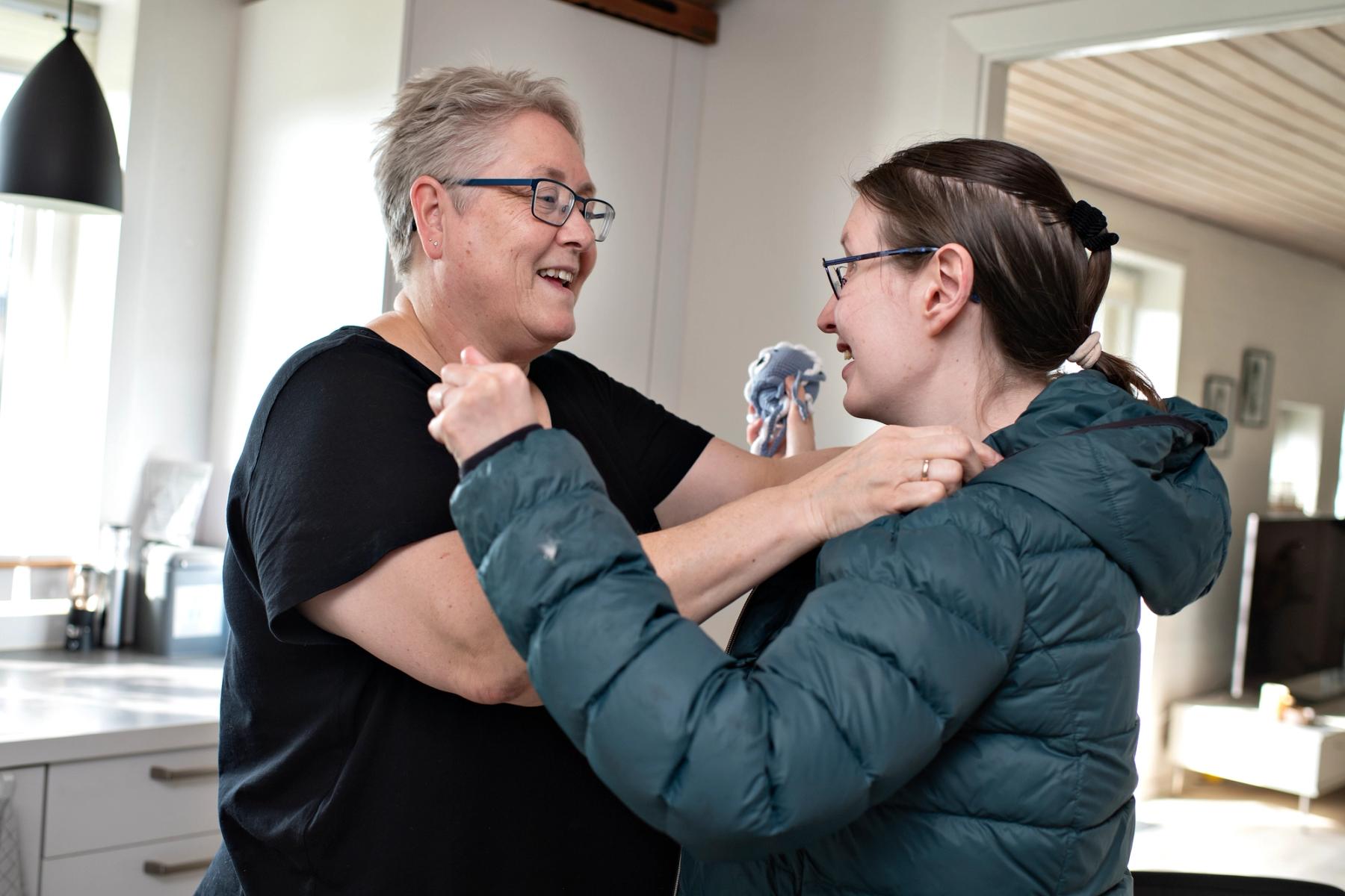 Cecilie og hendes mor