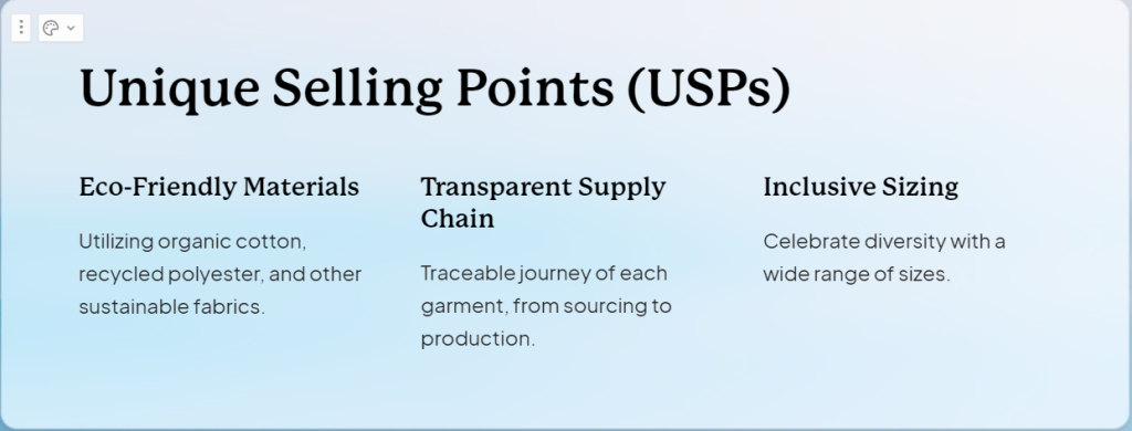 gamma ai generated usps slide