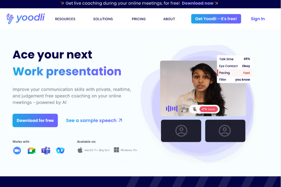 Yoodli - Features, Pricing, Reviews & More 2024