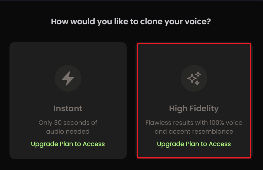 playht high fidelity voice cloning