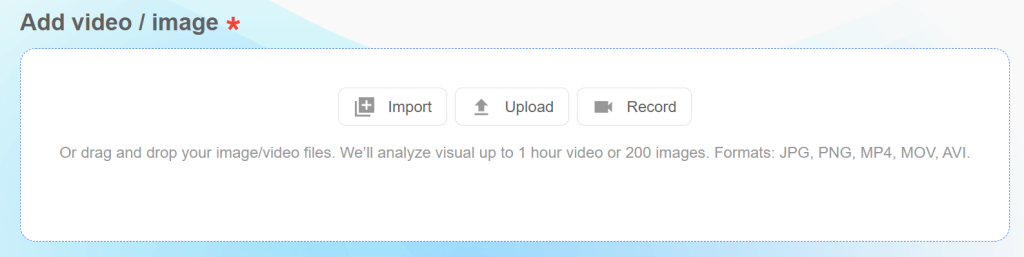 uploading content for visla montage