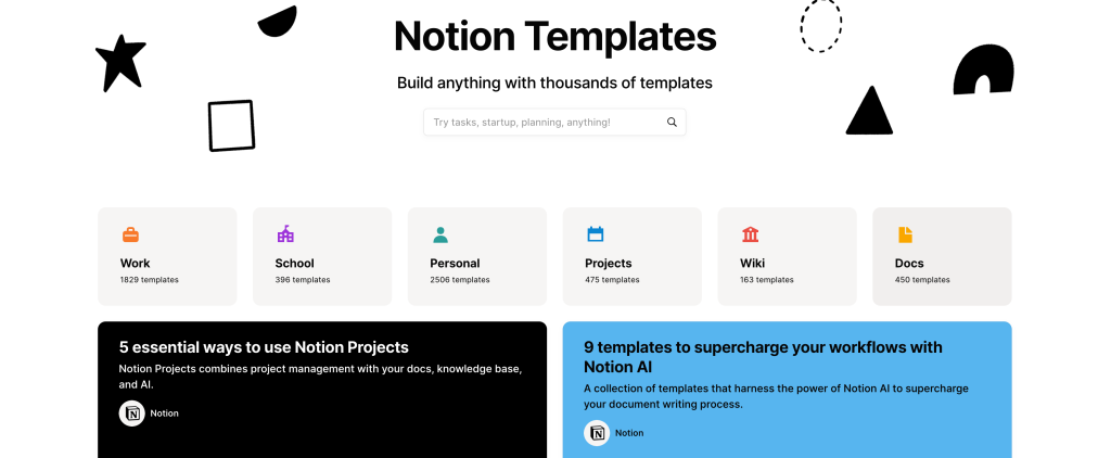 notion template