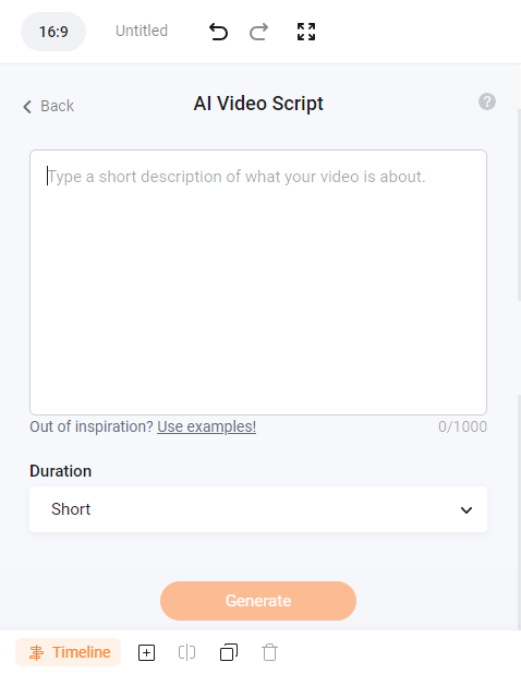 flexclip ai video script