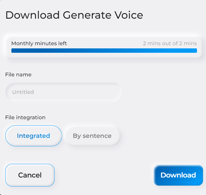 downloading synthesys ai audio