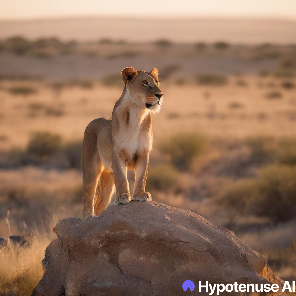 hypoart generated lioness image