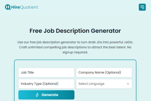 Free Job Description Generator