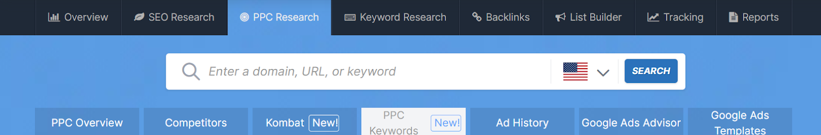 spyfu search bar