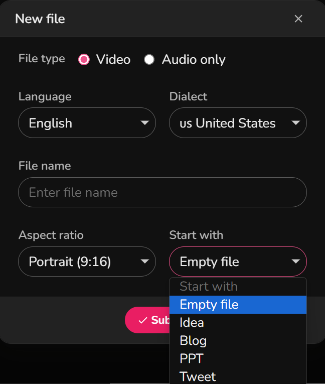 fliki text to video