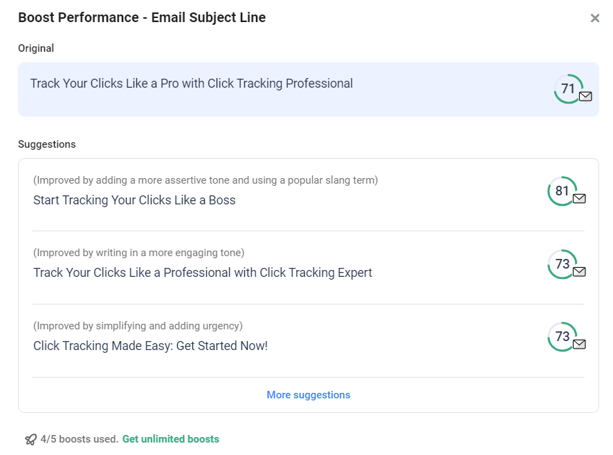 email subject line boost performance