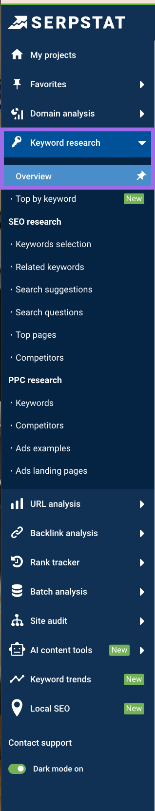 serpstat keyword research feature reviewed