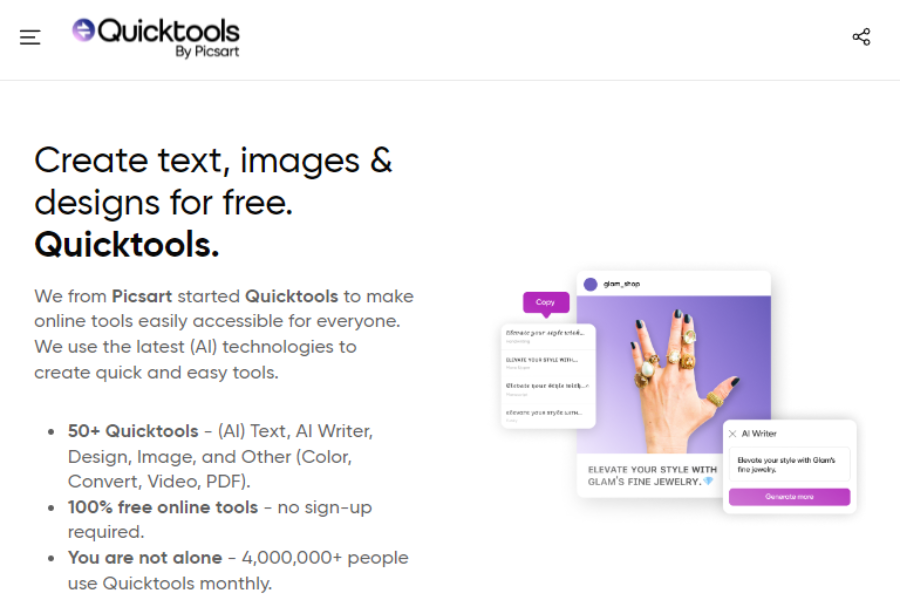 QuickTools By Picsart - Features, Pricing, Reviews & More 2024