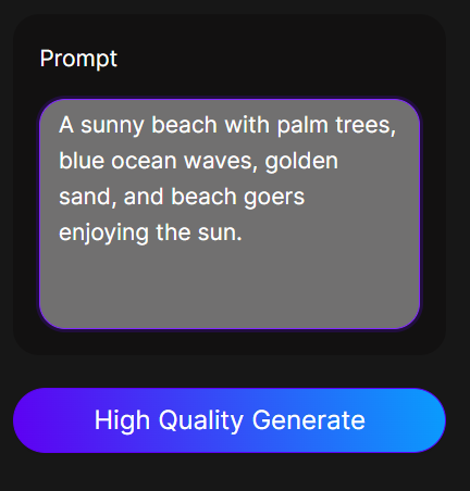 akool prompt for beach images