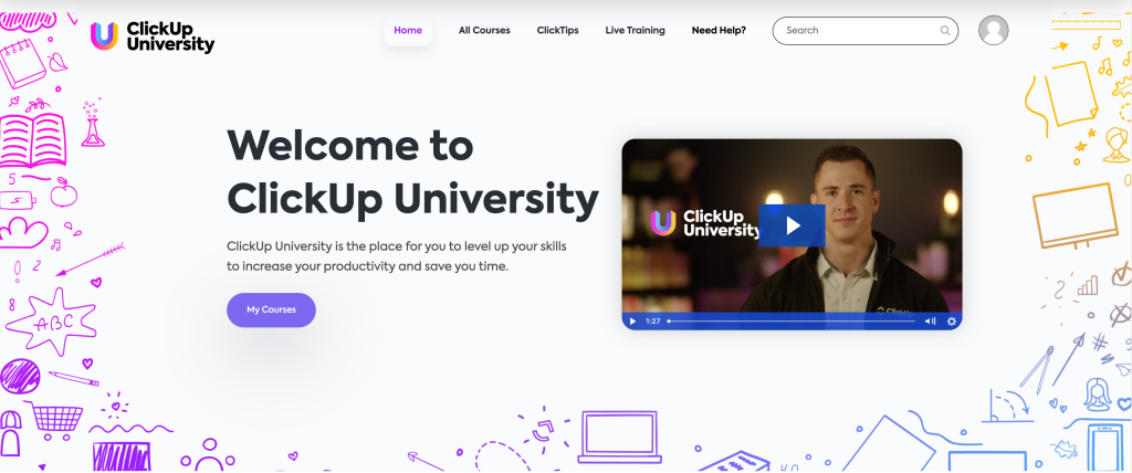 clickup learning resources reviewed