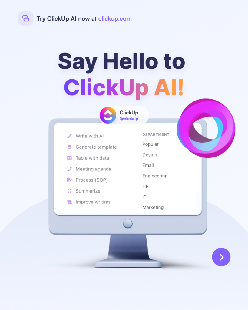 try clickup ai