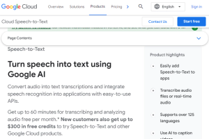 Google Cloud Speech to Text