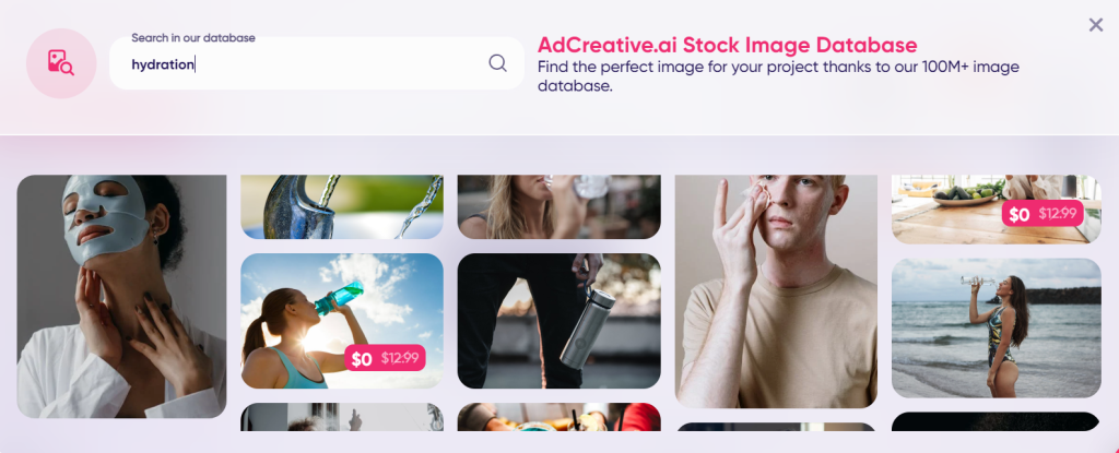 ad creative image database