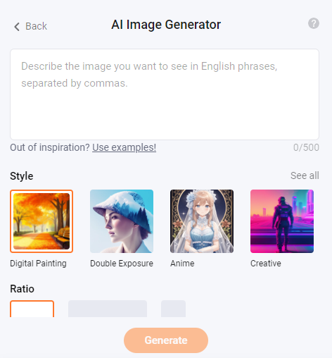 flexclip ai image generator