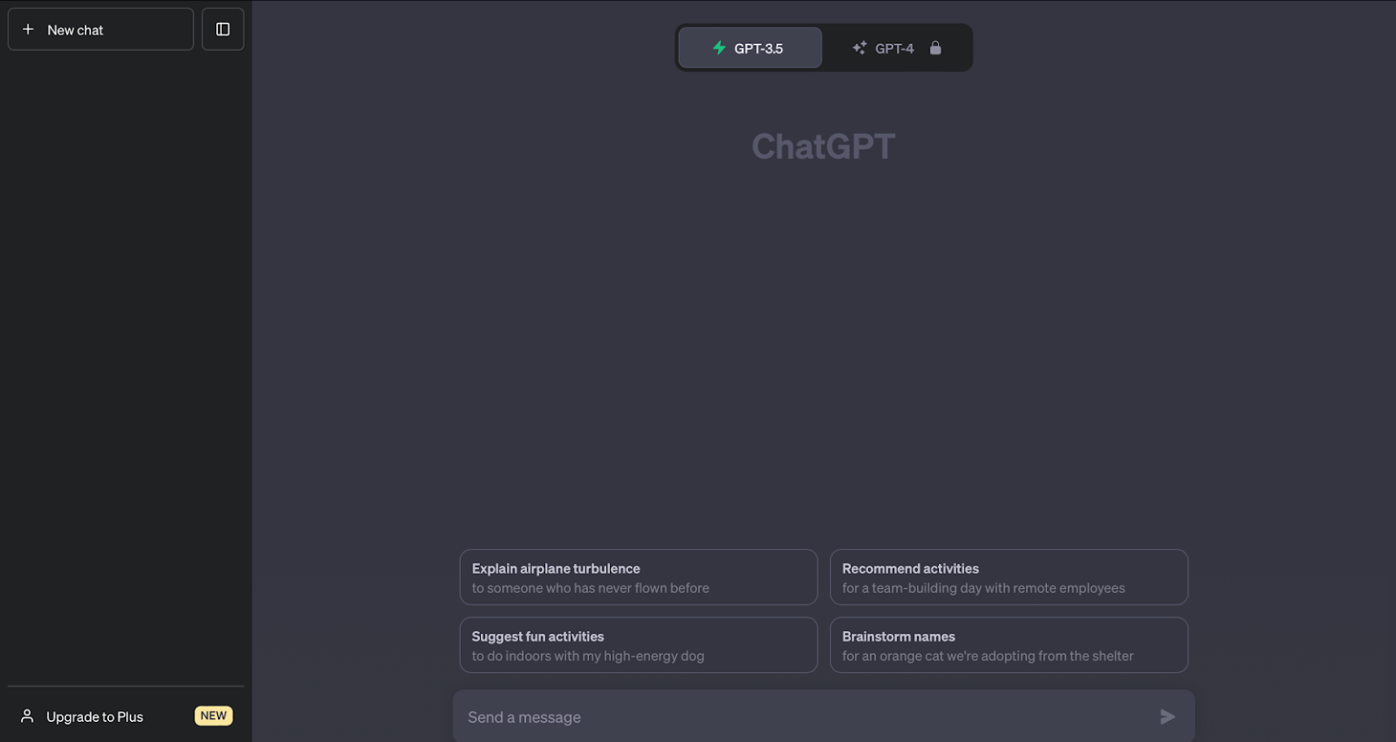 chatgpt planding page