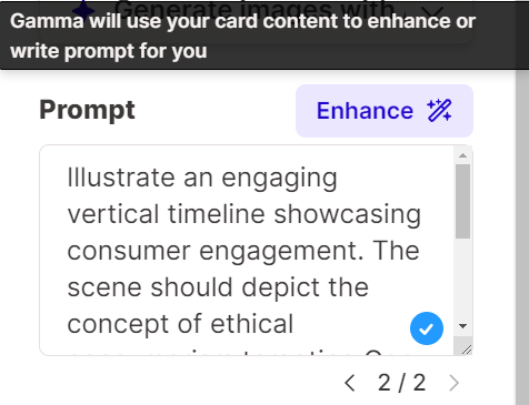 gamma ai enhance prompt