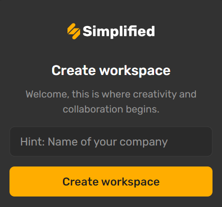 simplified ai create workspace