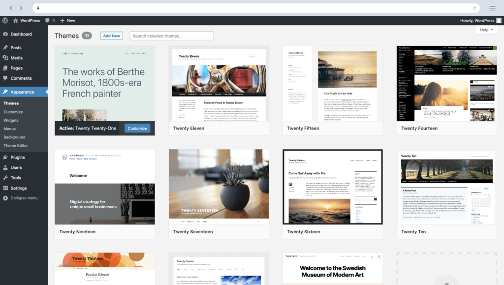 wordpress landingpage