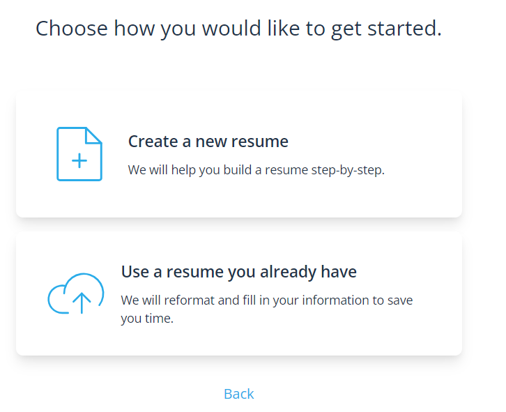 jobscan resume creation options