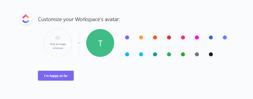 clickup workspace avatar