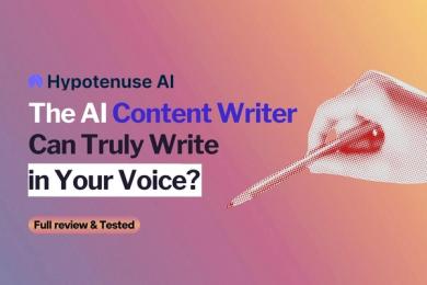 Hypotenuse AI: The AI Content Writer Can Truly Write in Your Voice? [2024]