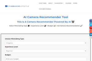 AI Camera Recommender Tool