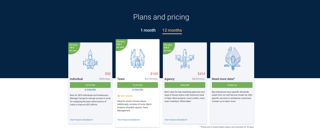 serpstat pricing plan