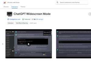 ChatGPT Widescreen Mode