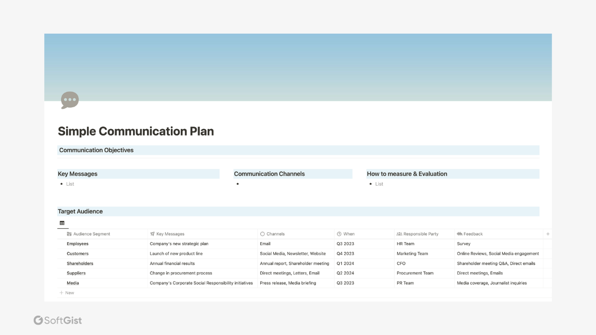 free notion template simple communication