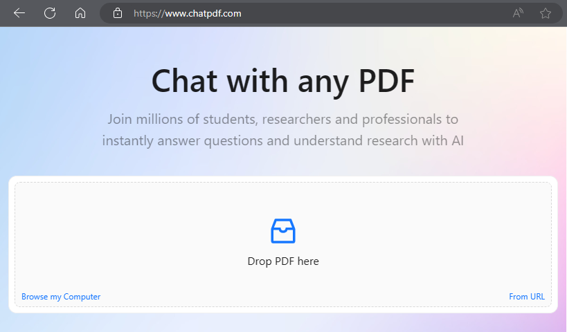 chatdpf homepage