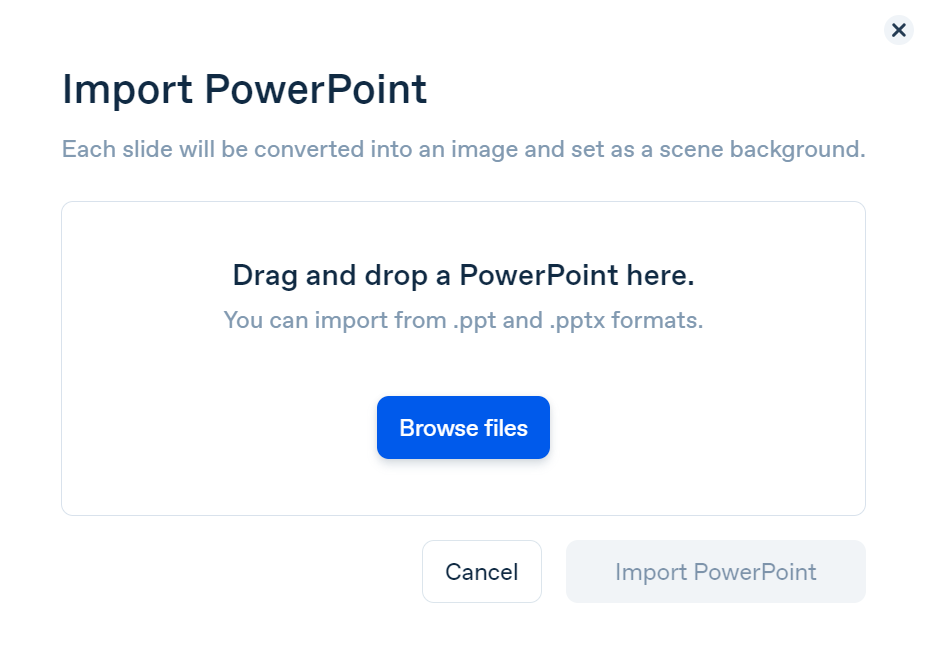 import powerpoint to synthesia