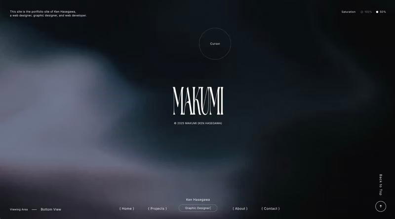 MAKUMI (KEN HASEGAWA) | Portfolio Site