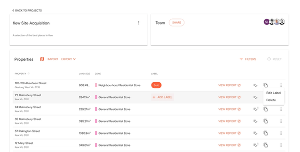 Release notes - improvements to Projects and purchasing documents