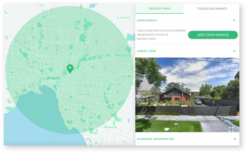 Check the 25km around your home Melbourne Covid19 restrictions
