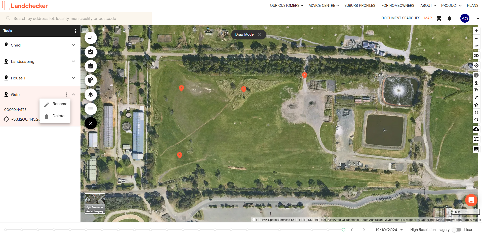Land Map Pin How to mark locations using Map Pin Tool | Landchecker