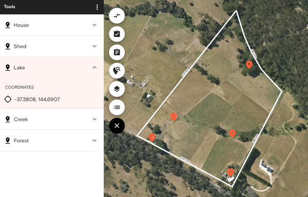 Release Notes - pins have been included in drawing tools